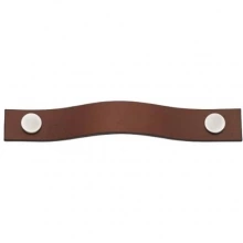 Turnstyle Designs - UP1186 - Strap Leather, Cabinet Handle, Medium Button Plain