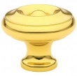 Emtek<br />86115  - Traditional Brass Waverly Cabinet Knob 1-1/4"