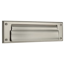 Baldwin - 0017(Standard) - MAGAZINE SIZE LETTER BOX PLATE - 10" x 3" (Standard Finishes)