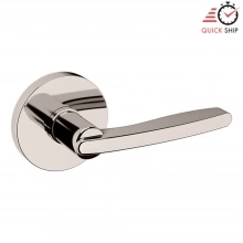 Baldwin - 5164.055.PASS IN STOCK - 5164 Lever w/ 5046 Rose - Passage Set, Lifetime Polished Nickel Finish 5164055PASS Quick Ship