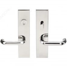 INOX Unison Hardware - SF102 MC70 - Mortise Munich Lever with SF Rectangular Plate