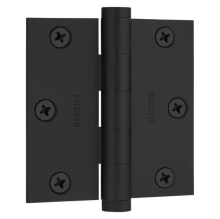Baldwin<br />3" x 3" Square Corner .093" Single Hinge - 1030.190.I Satin Black Door Hinge IN STOCK Quick Ship