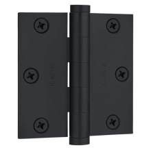 Baldwin<br /> 3" x 3" Square .093" Thick Single Hinge IN STOCK - 1030.402.I Distressed Oil Rubbed Bronze Door Hinge Quick Ship 