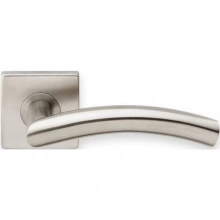 INOX Unison Hardware - SE104 TL4 - Tubular Brussels Lever with SE Rosette in AISI 304 Stainless Steel