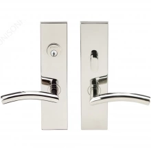 INOX Unison Hardware - SF104 MC70 - Mortise Brussels Lever with SF Rectangular Plate