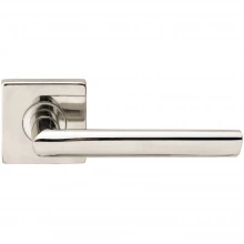 INOX Unison Hardware - SE107 TL4 - Tubular Stockholm Lever with SE Rosette in AISI 304 Stainless Steel