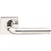 INOX Unison Hardware - SE108 TL4 - Tubular Vienna Lever with SE Rosette in AISI 304 Stainless Steel