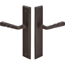 Emtek - 1164 - Rectangular Plates 2" X 10" - Non-Keyed Fixed Handle Outside, Operating Handle Inside #1