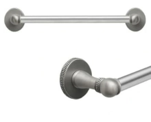 Carpe Diem Cabinet Knobs - 1604   18 1/8" - Classic 16" c to c towel bar; 5/8" smooth bar