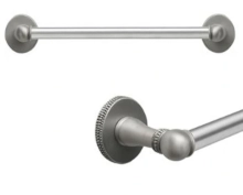 Carpe Diem Cabinet Knobs - 1607    38-1/8"  - Classic 36" c to c towel bar; 5/8" smooth bar