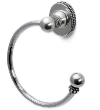 Carpe Diem Cabinet Knobs<br />1611    6-5/8"  - Classic swing towel smooth ring left 