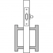 Accurate - 2001ADAP-1 - ADA Sliding Door Single Cylinder Set