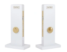 Emtek - 2051 - European Mortise Deadbolt with Integrated Roller Latch - Round Keyed with Euro Profile Cylinder 2-1/4"