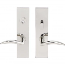 INOX Unison Hardware - SF210 MC70 - Mortise Air-Stream Lever with SF Rectangular Plate