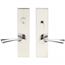 INOX Unison Hardware - SF211 MC70 - Mortise Breeze Lever with SF Rectangular Plate