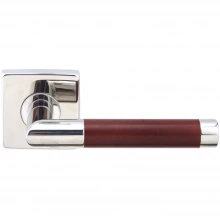INOX Unison Hardware - SE213 TL4 - Tubular Cabernet Lever with SE Rosette in AISI 304 Stainless Steel