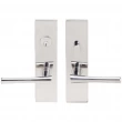 INOX Unison Hardware<br />SF214 MC70 - Mortise Champagne Lever with SF Rectangular Plate