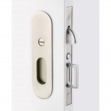 Emtek - 2165 - Narrow Oval Privacy Pocket Door Mortise Lock