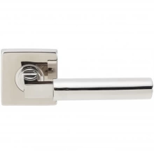INOX Unison Hardware - SE221 TL4 - Tubular Aurora Lever with SE Rosette in AISI 304 Stainless Steel