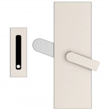 Emtek - 222201 - Modern Rectangular Barn Door Privacy Lock with Strike