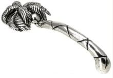 Carpe Diem Cabinet Knobs - 2356     6-1/2" - Palm tree 5" c to c vertical pull