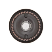 Emtek<br />2401 - 2401 DOORBELL BUTTON WITH ROPE ROSETTE