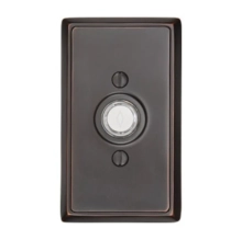 Emtek<br />2403 - DOORBELL BUTTON WITH RECTANGULAR ROSETTE