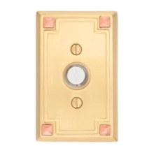 Emtek - 2451 - Doorbell Button with Arts & Crafts Rosette