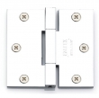 Emtek 96513<br />Square Barrel Heavy Duty Hinges Pair - Solid Brass 3-1/2" x 3-1/2" - 0.180" Thickness