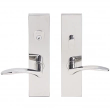 INOX Unison Hardware - SF311 MC70 - Mortise Crest Lever with SF Rectangular Plate