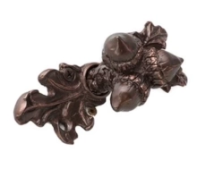 Carpe Diem Cabinet Knobs<br />3114   4" - Lodge Multi acorn hook 