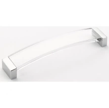 Schaub - 322-26-CL - Positano Pull, Arched, Polished Chrome, Clear, 224 mm