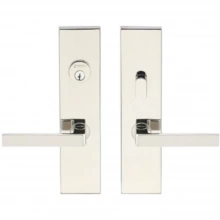INOX Unison Hardware - SF345 MC70 - Mortise Tokyo Lever with SF Rectangular Plate