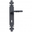 Bouvet<br />4020-75 - Iron Mortise Entrance Lever Set - Single Profile Cylinder