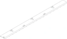 Hafele<br />403.74.602 - Carpet Backer, for Silent Aluflex 80