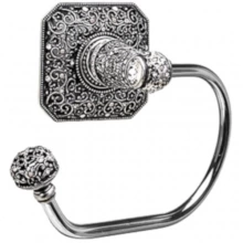 Carpe Diem Cabinet Knobs - 4057 - Juliane Grace large swing tissue smooth ring right with 131 Swarovski Crystals