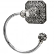 Carpe Diem Cabinet Knobs<br />4059 - Juliane Grace large swing towel smooth ring right with 131 Swarovski Crystals