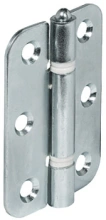 Hafele<br />407.78.989 - Steel Butt Hinge, Galvanized, Zinc-plated
