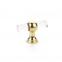 Schaub - 411-03 - Lumiere Transitional, Adjustable T-Knob, Polished Brass, 2" dia