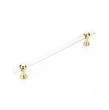 Schaub<br />412-03 - Lumiere Transitional, Non-Adjustable Appliance Pull, Acrylic, Polished Brass, 12" cc