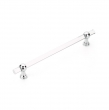 Schaub 412-26<br />Lumiere Transitional, Non-Adjustable Appliance Pull, Acrylic, Polished Chrome, 12" cc