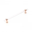 Schaub<br />412-PRG - Lumiere Transitional, Non-Adjustable Appliance Pull, Acrylic, Polished Rose Gold, 12" cc