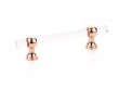 Schaub<br />414-PRG - Lumiere Transitional, Adjustable Pull, Acrylic, Polished Rose Gold, 4" cc
