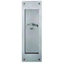 FSB Door Hardware <br />4210 09002 Aluminum - Aluminum Flush Pull for Locking Door 4210 with Thumbturn