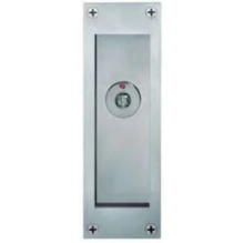 FSB Door Hardware <br />4210 09004 Aluminum - Aluminum Flush Pull for Locking Door 4210 Indicator with Release 8mm Spindle