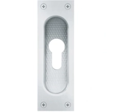 FSB Door Hardware <br />4211 0002 - Stainless Steel Flush Pull 4211 with PZ Cut-Out