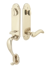 Emtek<br />450112 TWB - Remington Entry Handleset Tumbled White Bronze- Dummy