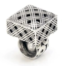 Carpe Diem Cabinet Knobs<br />4703 1 1/8 - Geometric Square knob with circular base and button interior