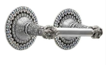Carpe Diem Cabinet Knobs<br />4893   10-1/2" - Coastal Living Neptune tissue post With Swarovski Crystals