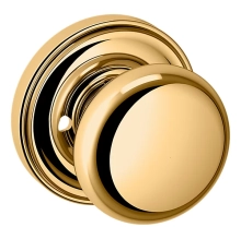 Baldwin<br />5015.003 CLASSIC KNOB W/ 5048 ROSE - Lifetime Pol. - Pre-Configured Set With Knobs, Roses, Latch & 2 1/8 Adapter 5015003